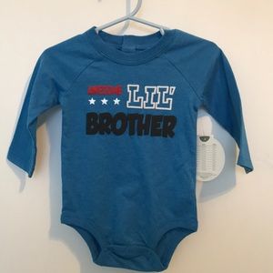 Awesome Little Brother onesie 3-6 months
